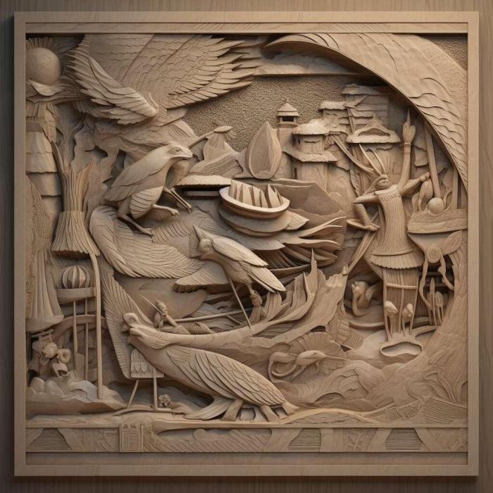 نموذج ثلاثي الأبعاد لآلة CNC 3D Art 